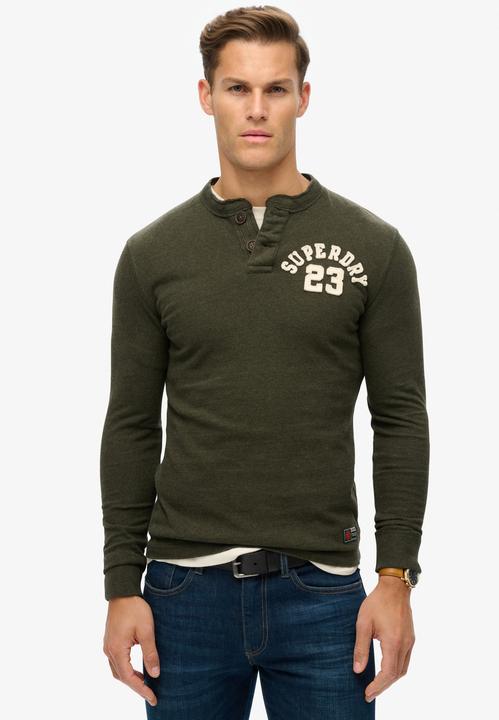 Produktbild Superdry Grandad-Oberteil im Vintage-Stil mit langen Ärmeln (S)