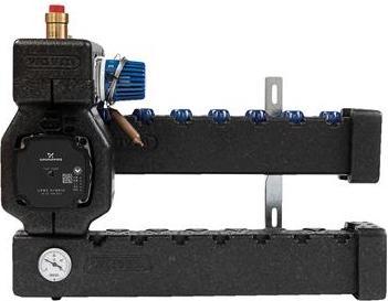 Image du produit Wavin Midishunt 3 circuits, isolé, avec pompe Grundfos UPM3Hybrid 15-70