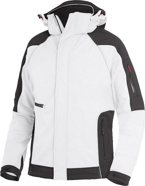 FHB Softshelljacke WALTER Grösse 2XL weiss-anthrazit (XXL)