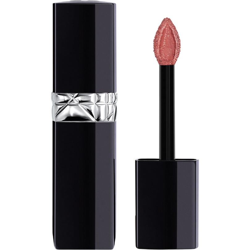Dior Beige Rossetto + Lucidalabbra, Christian Rouge Forever Lacquer 100 Int23 (100, Look Nudo)