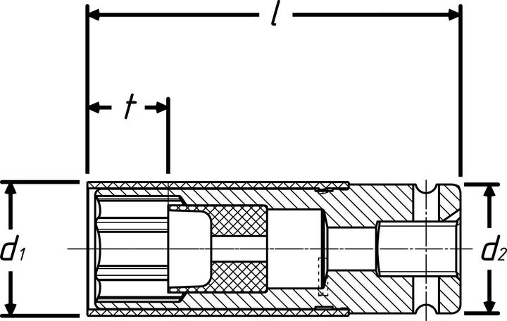 Productafbeelding HAZET Extern zeshoekig stopcontact (15 mm)