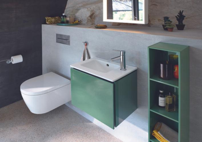 Produktbild Duravit WWC ME by Starck COMPACT RIMLESS tief, 370x480mm weiss/weiss seidenmatt WG
