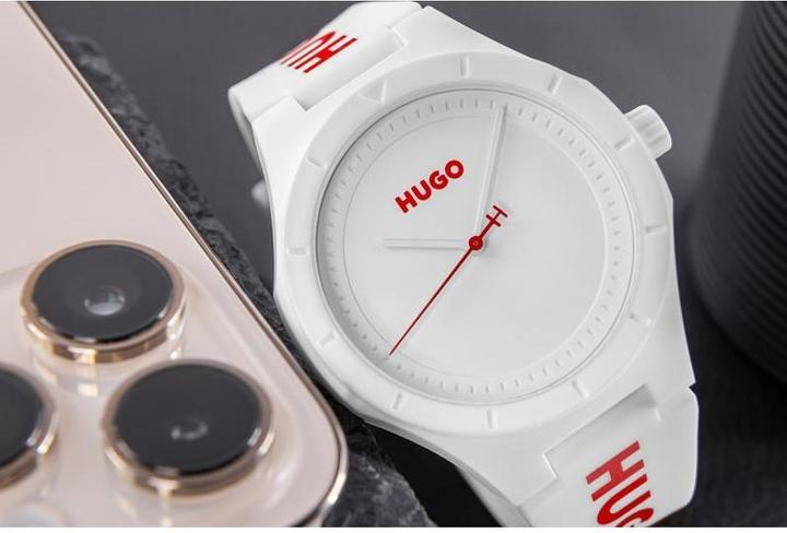 Immagine prodotto Hugo Boss Hugo Lit For Him Herrenuhr Weiss 1530345 + BOX (Orologio da polso analogico, 42 mm)