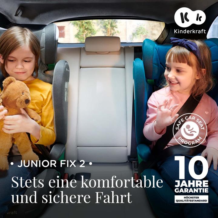 Immagine prodotto KinderKraft Junior Fix 2 Taglia I Blu Porto (Seggiolino per bambini, ECE R129/i-Size Standard)