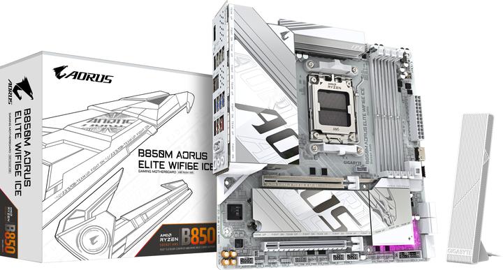 Gigabyte B850M AORUS Elite WIFI6E ICE (AM5, AMD B850, mATX)
