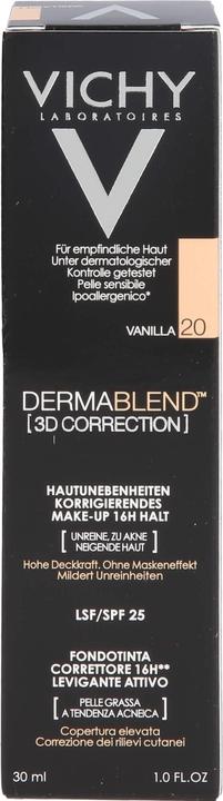 Actual product image Vichy Dermablend 3D Correction (20 Vanilla)
