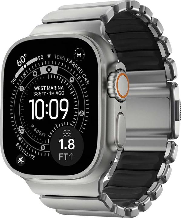 Image du produit Nomad Spartan Band Natural Titanium Black 49mm (FKM, Titane, Titane)