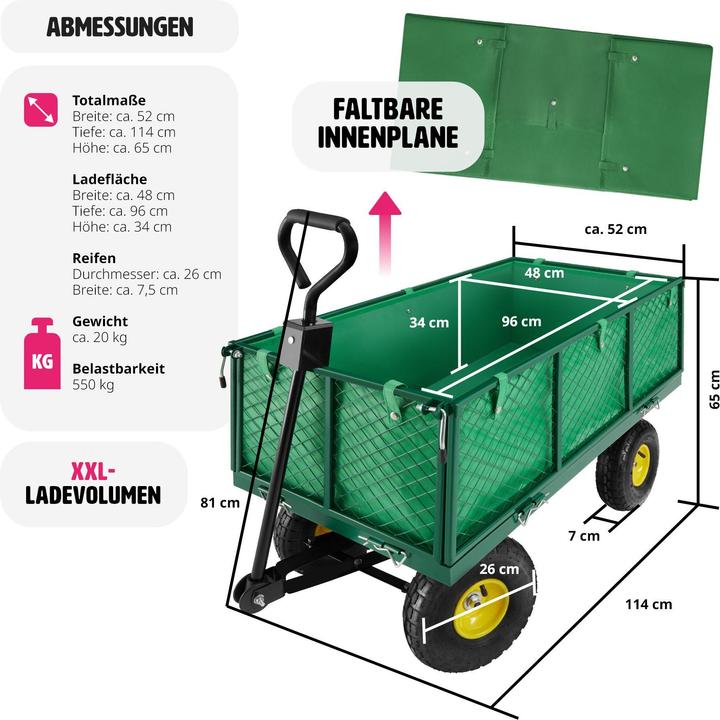 Actual product image tectake Handcart
