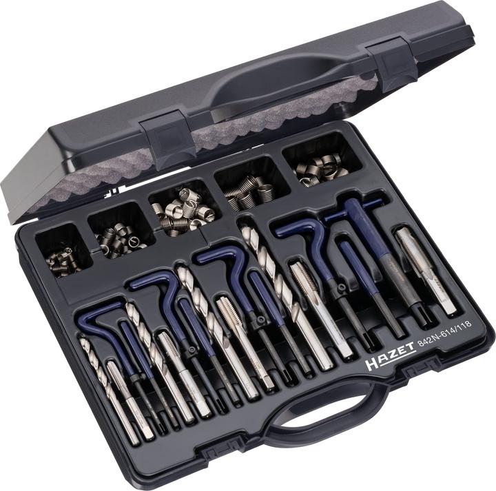 HAZET Thread repair set 842N-614/118 ∙ Number of tools: 118