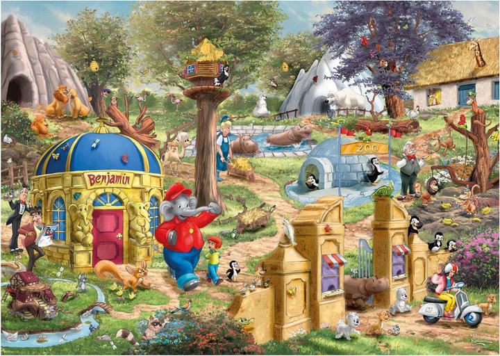 Produktbild Schmidt Spiele Benjamin Blümchen Ein Tag im Neustädter Zoo 1000 Teile (1000 Teile)