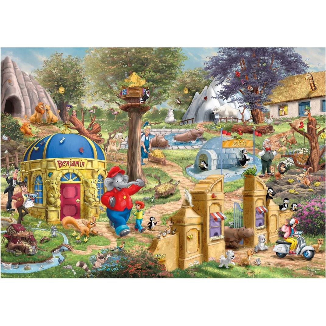 Thumbnail - Schmidt Spiele Benjamin Blümchen Ein Tag im Neustädter Zoo 1000 Teile (1000 Teile)
