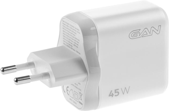 Produktbild Onit USB-Wandladegerät Triple 2C1A 45 W GaN Weiss (45 W, 3 Ports)