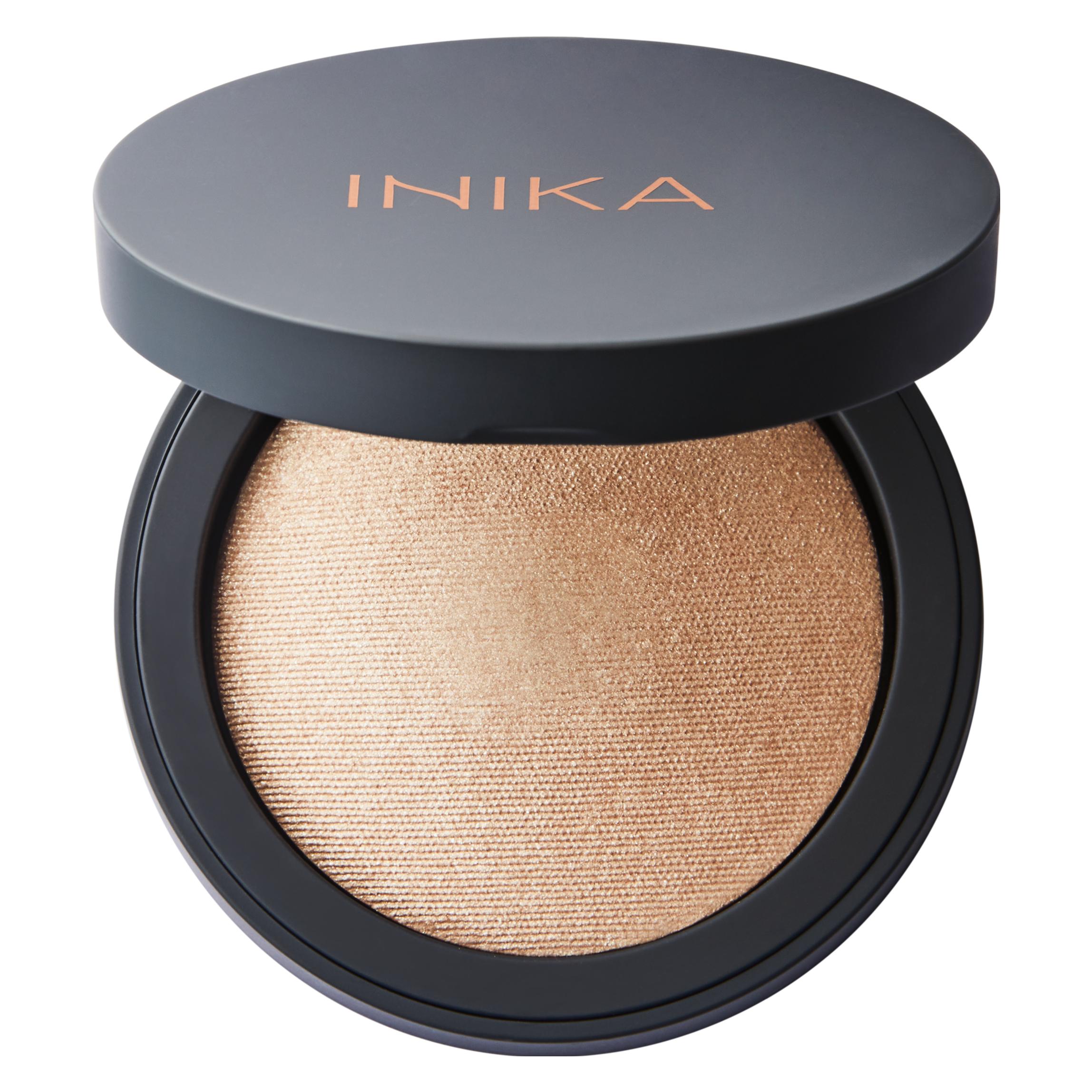Inika Organic, Highlighter + Bronzer, Gebackener Illuminator Tautropfen (Dauwdruppel, Markeerstift)