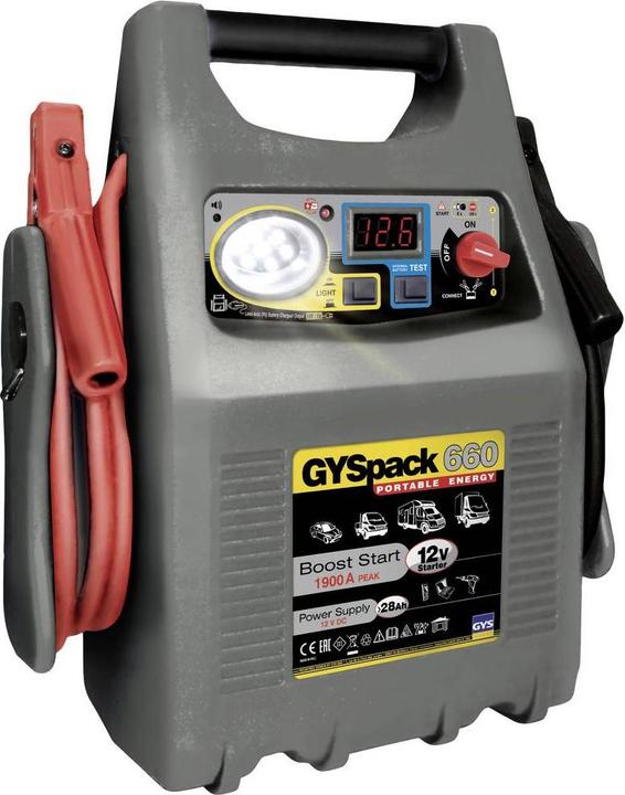 Image du produit GYS Système de démarrage rapide Gyspack 660 027862 Courant de démarrage (12 V)=640 A Arbeitsl (1900 A, 28000 mAh)