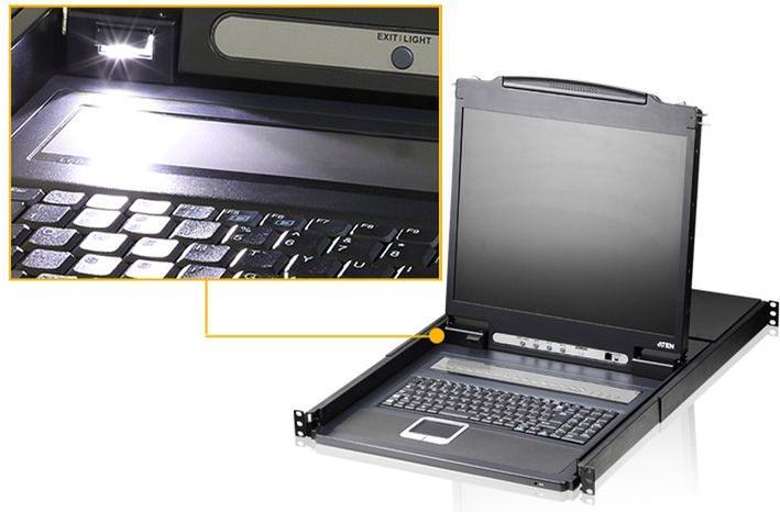Produktbild Aten CL1308N FR KVM-Switch 8-Port, 19"-LCD-Konsole (PS/2-USB, VGA) FR-Layout