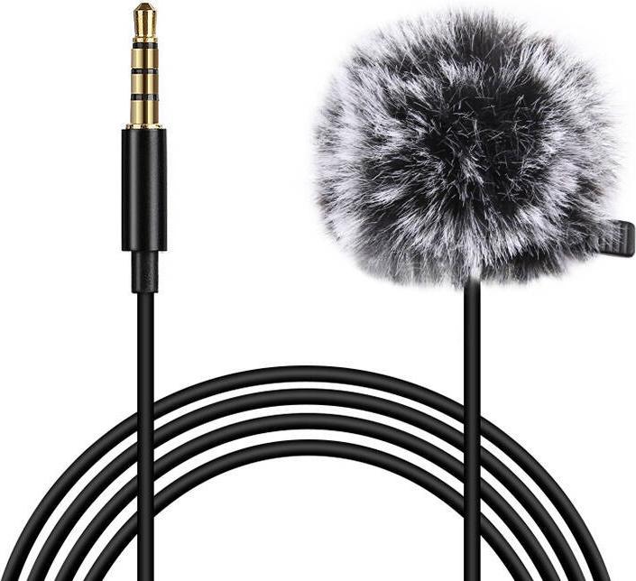 Produktbild Puluz Jack Lavalier Wired Condenser Recording Microphone 1.5m jack 3.5mm PU424