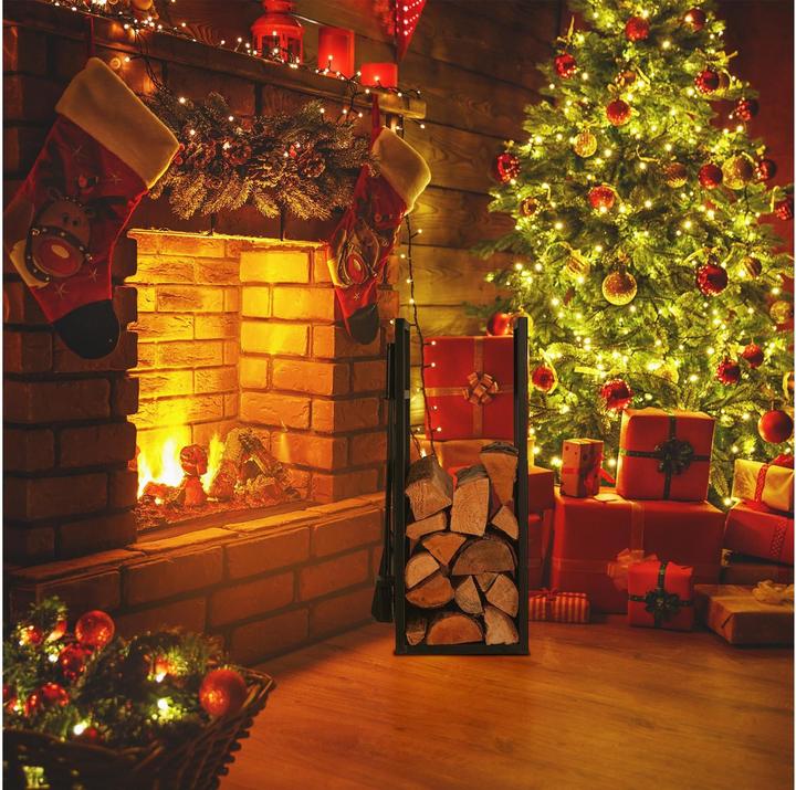 Actual product image Relaxdays Firewood rack (36 x 30 x 76.5 cm)