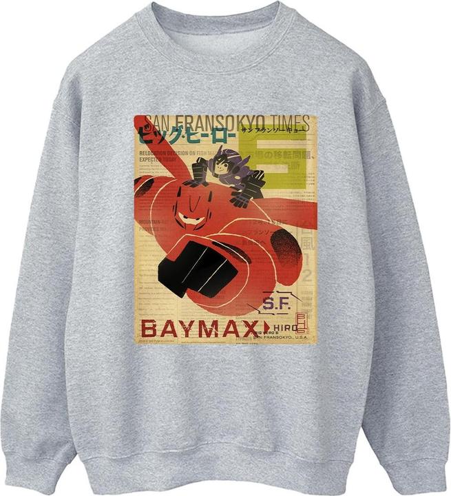 Produktbild Disney Big Hero 6 Baymax Flying Baymax Newspaper Sweatshirt (XXL)