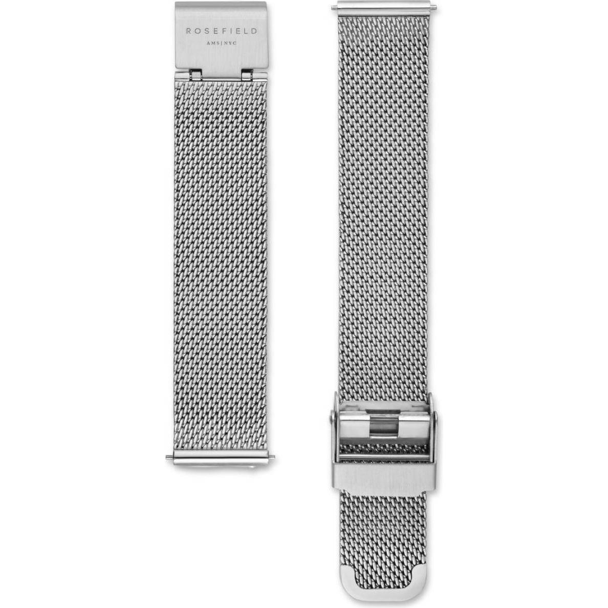 Rosefield Tribeca (16mm) (16 mm, Edelstahl), Uhrenarmband, Silber