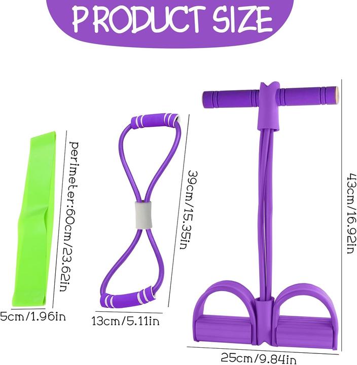 Actual product image Guyode Expander-Set mit Widerstandsbändern und Bauchtrainer