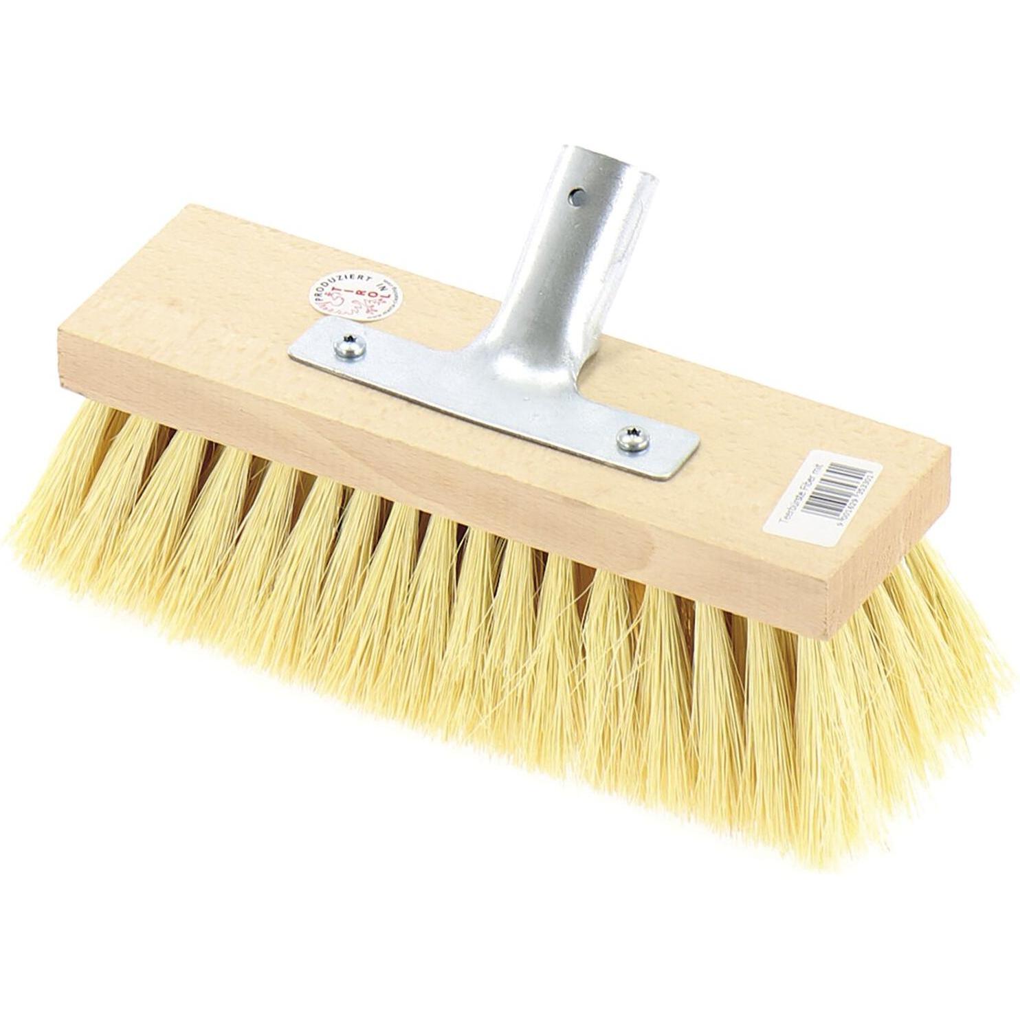 Masta Teerbürste Fiber eckig 230 x 70 mm mit Metallstielhalter ohne Stiel, Reinigungsutensil