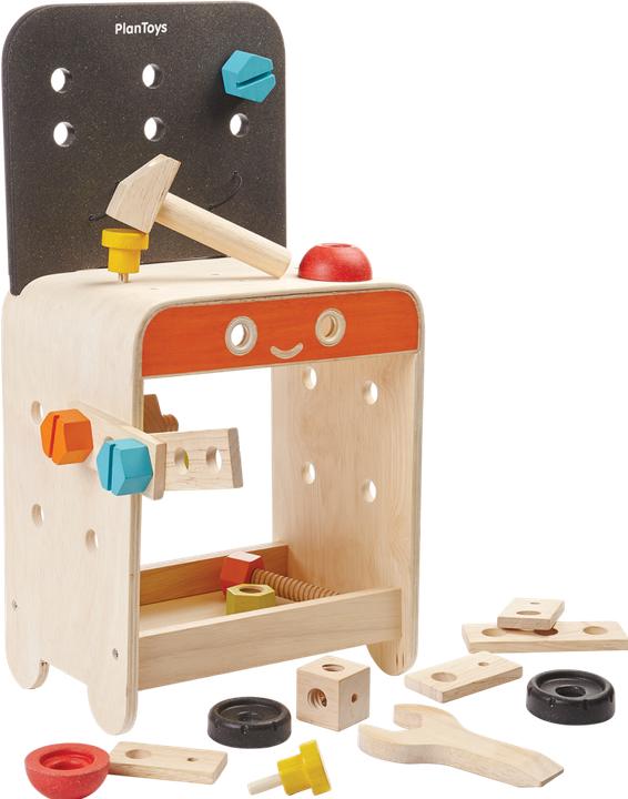 Actual product image Plantoys Workbench with 22 accessories