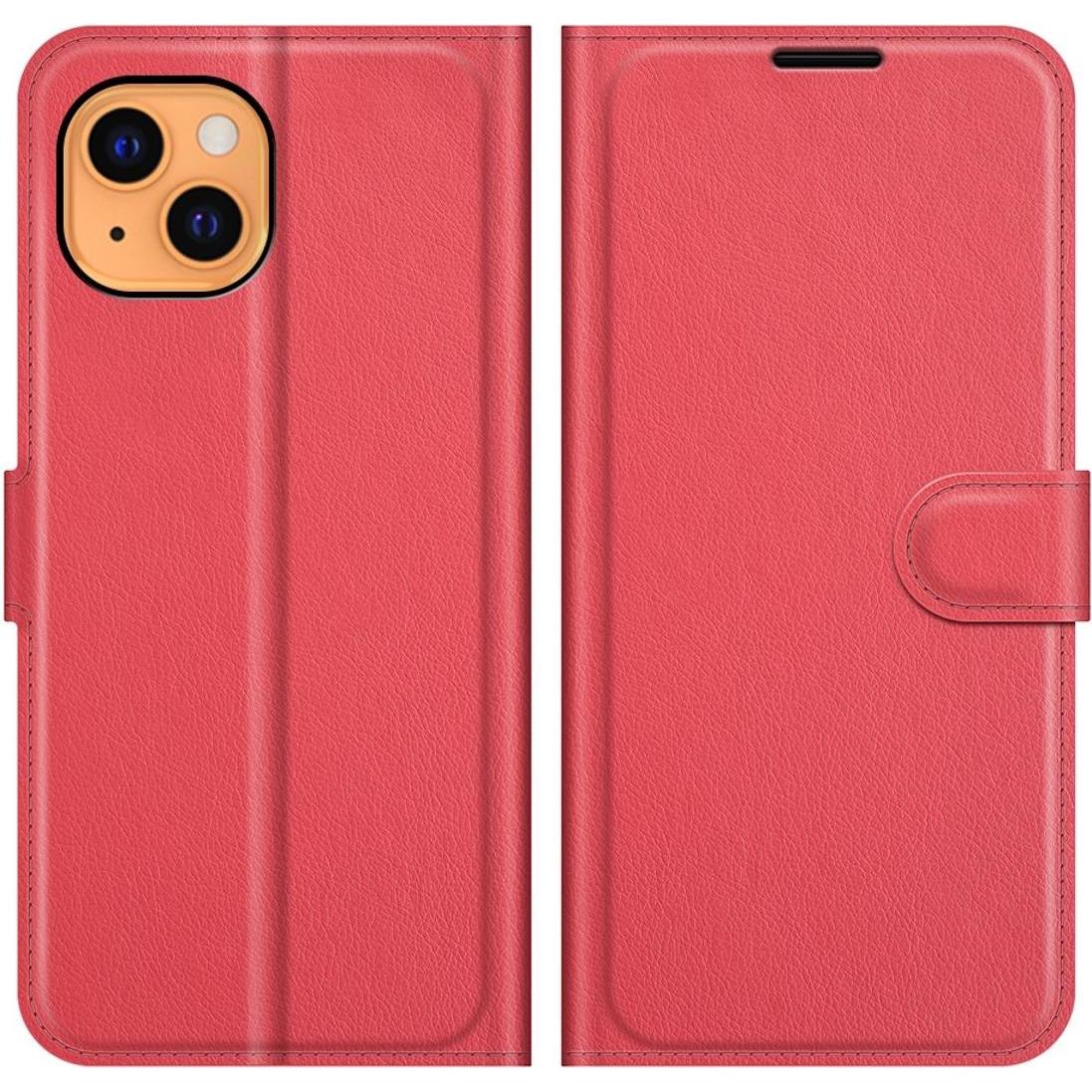 König Design Hülle Handy Schutz für Apple iPhone 13 mini Case Cover Tasche Etuis Bumper Rot (Apple iPhone 13 mini), Smar...