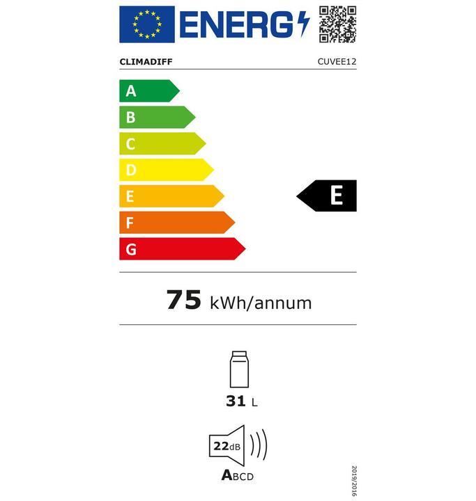 Energie-Label Climadiff CUVEE12
