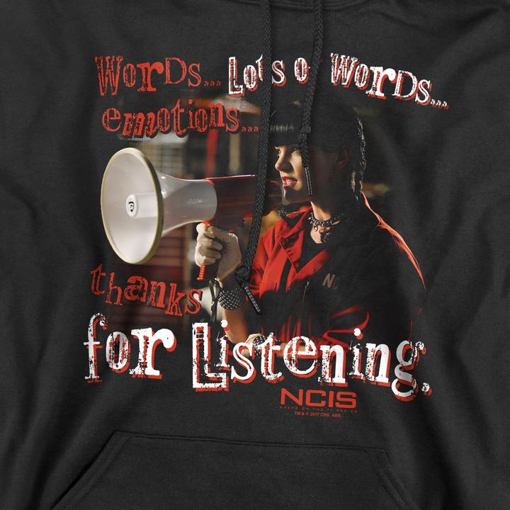 Produktbild Ncis Thanks for Listening Kapuzenpullover (M)