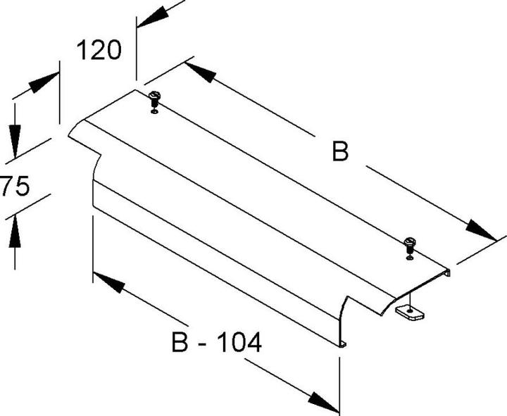 Produktbild Niedax Endabgangsblech (7.50 cm)