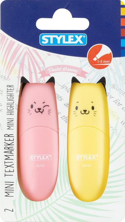 Image du produit Magni Stylex Mini-Textmarker, 2 Stk, Katzendesign 31474 (2x)