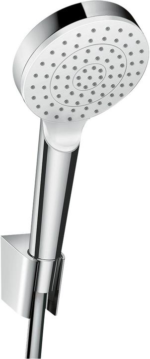 Produktbild hansgrohe HG Brauseset CROMETTA 1JET Porter Set 1,25 m EcoSm 9 l/m weiss/chrom (1 Strahlart, 9 l/min)
