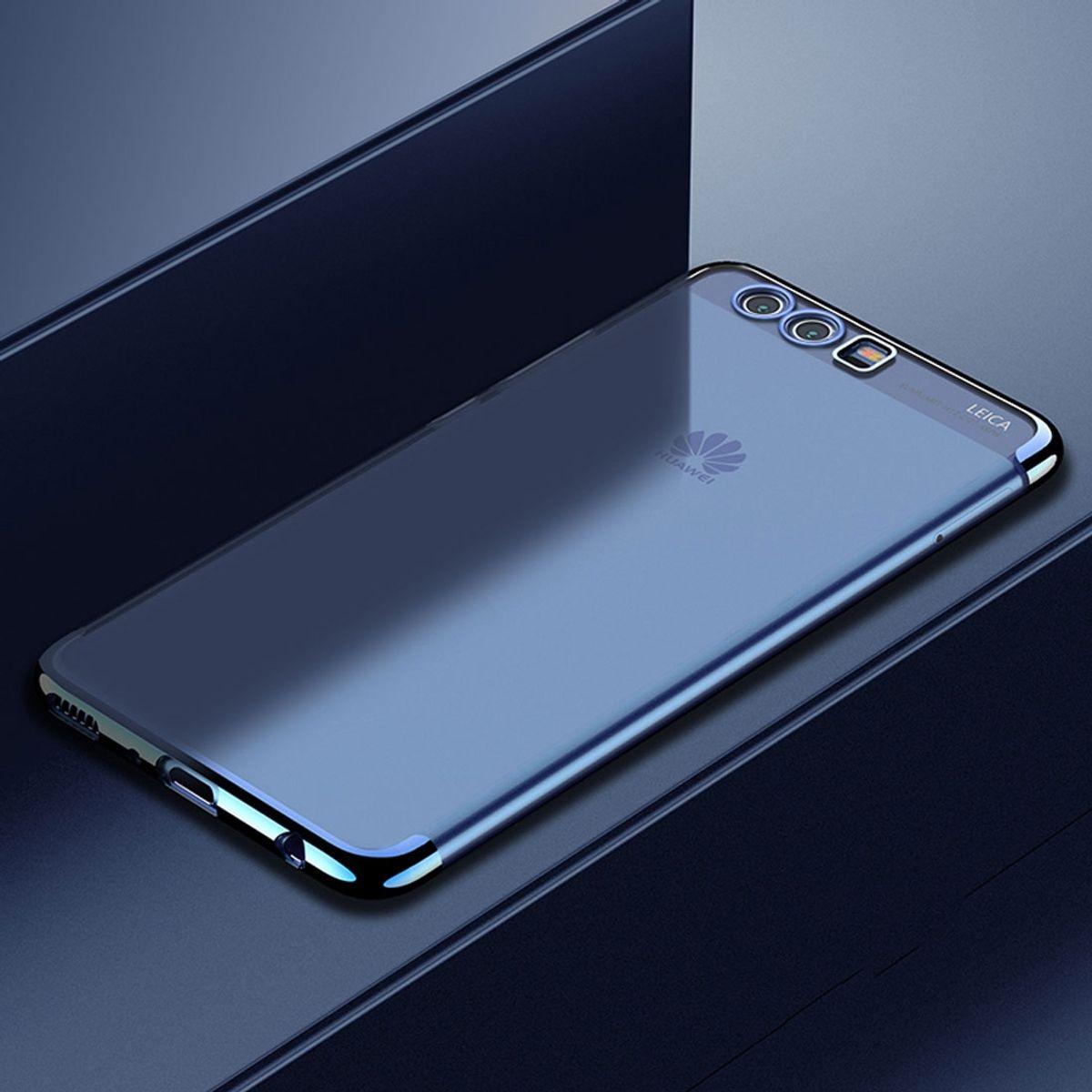 König Design Handy Hülle Schutz Case für Huawei P20 Lite Durchsichtig Transparent Etuis Blau (Huawei P20 Lite), Smartpho...
