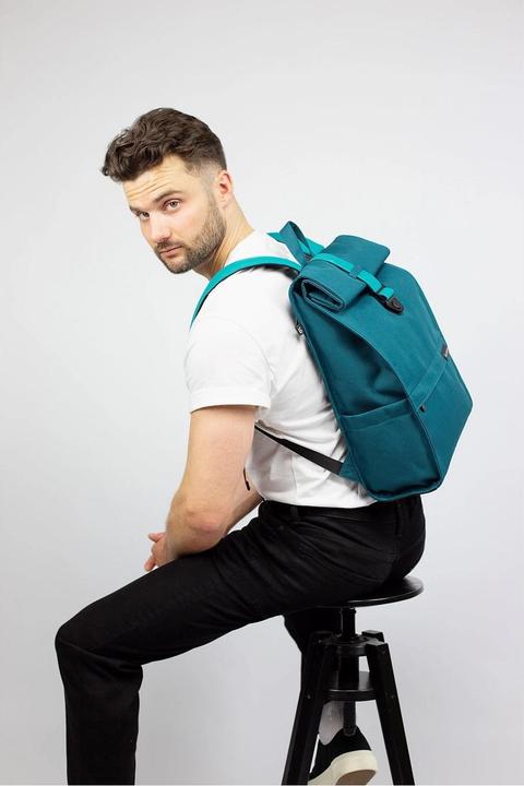 Image du produit Bold Fett Bananen -Laptop -Rucksack / Rucksack / Schultasche - 15,6 Zoll - Roll -Top - Benzin