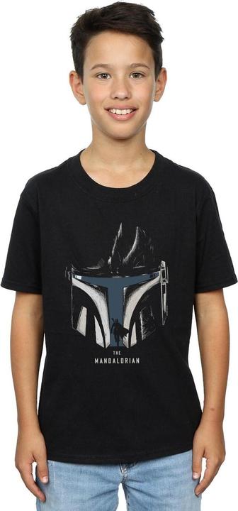 Produktbild Star Wars The Mandalorian Helmet Silhouette TShirt Jungen (116)