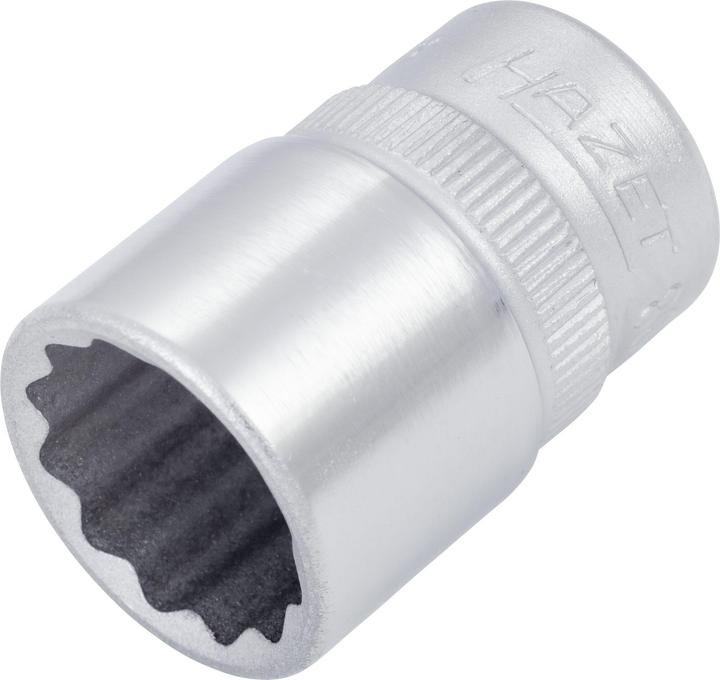 HAZET Socket ∙ 12-point 880AZ-9/16 ∙ Square, hollow 10 mm (3/8 inch) ∙ Outside 12-point traction pr…