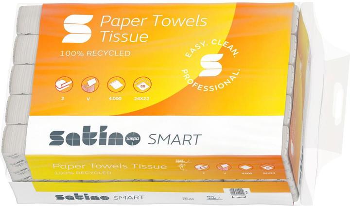 Produktbild Satino by Wepa Papierhandtuch Smart V-Falz (4000 x)
