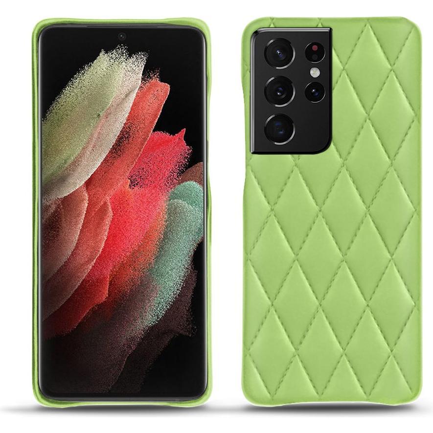 Noreve Lederschutzhülle (Samsung Galaxy S21 Ultra), Smartphone Hülle, Grün