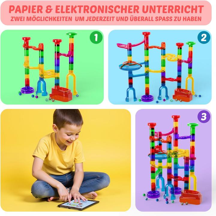 Produktbild MaxTronic Murmelbahn Logikspiel-Set