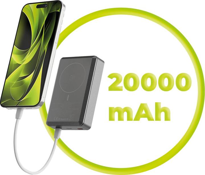 Image du produit Mobile Origin Banque d'alimentation 30W PD 20000mAh Aluminum PowerBank PB14 Compatible MagSafe (20000 mAh, 30 W)