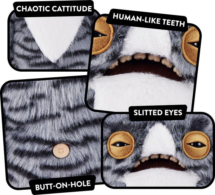 Produktbild Zuru Fuggler Funny Ugly Monster - Alley Cats - Cat Eyed Weiro (22 cm)