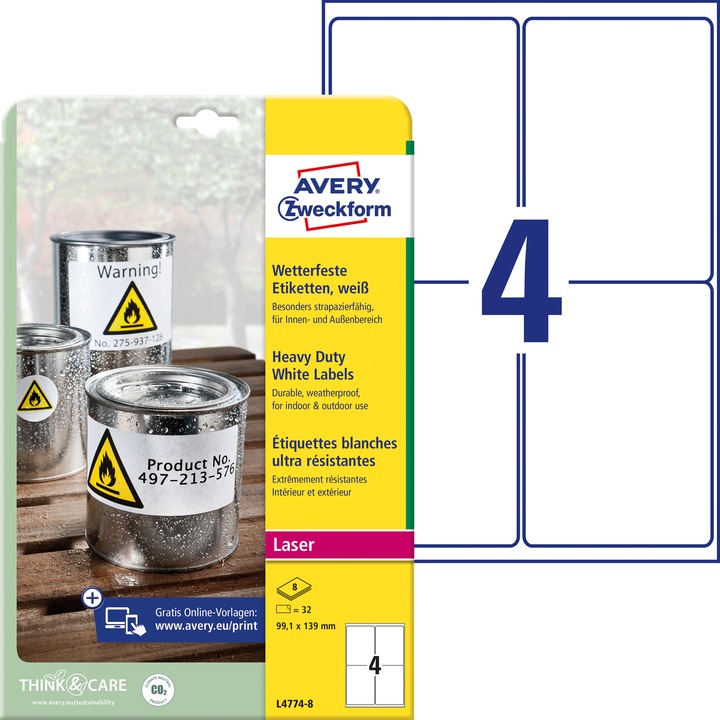 Produktbild Avery wetterfeste Etiketten