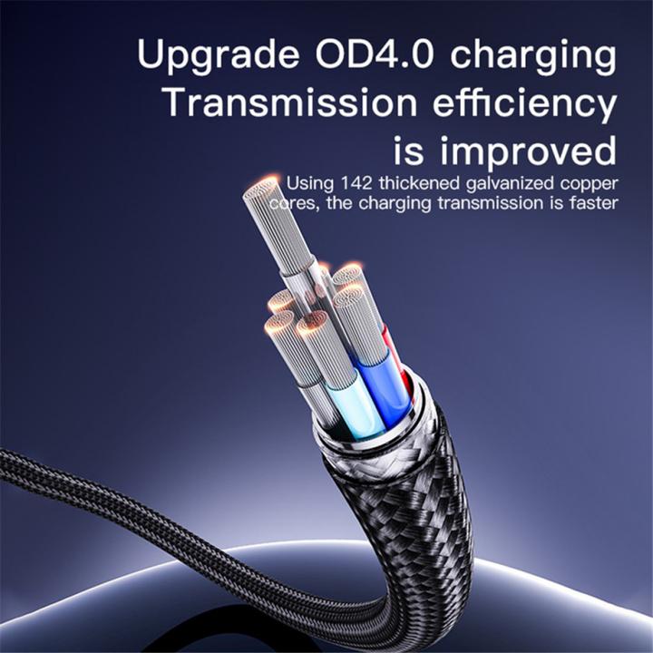 Actual product image Yesido USB-C to USB-C Cable CA183, 60W, 3A, 2m, Black (2 m, 60 W)