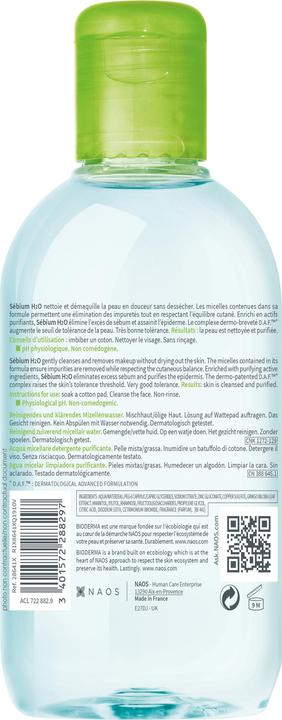 Image du produit Bioderma Sébium H2O (Lait nettoyant, 250 ml)