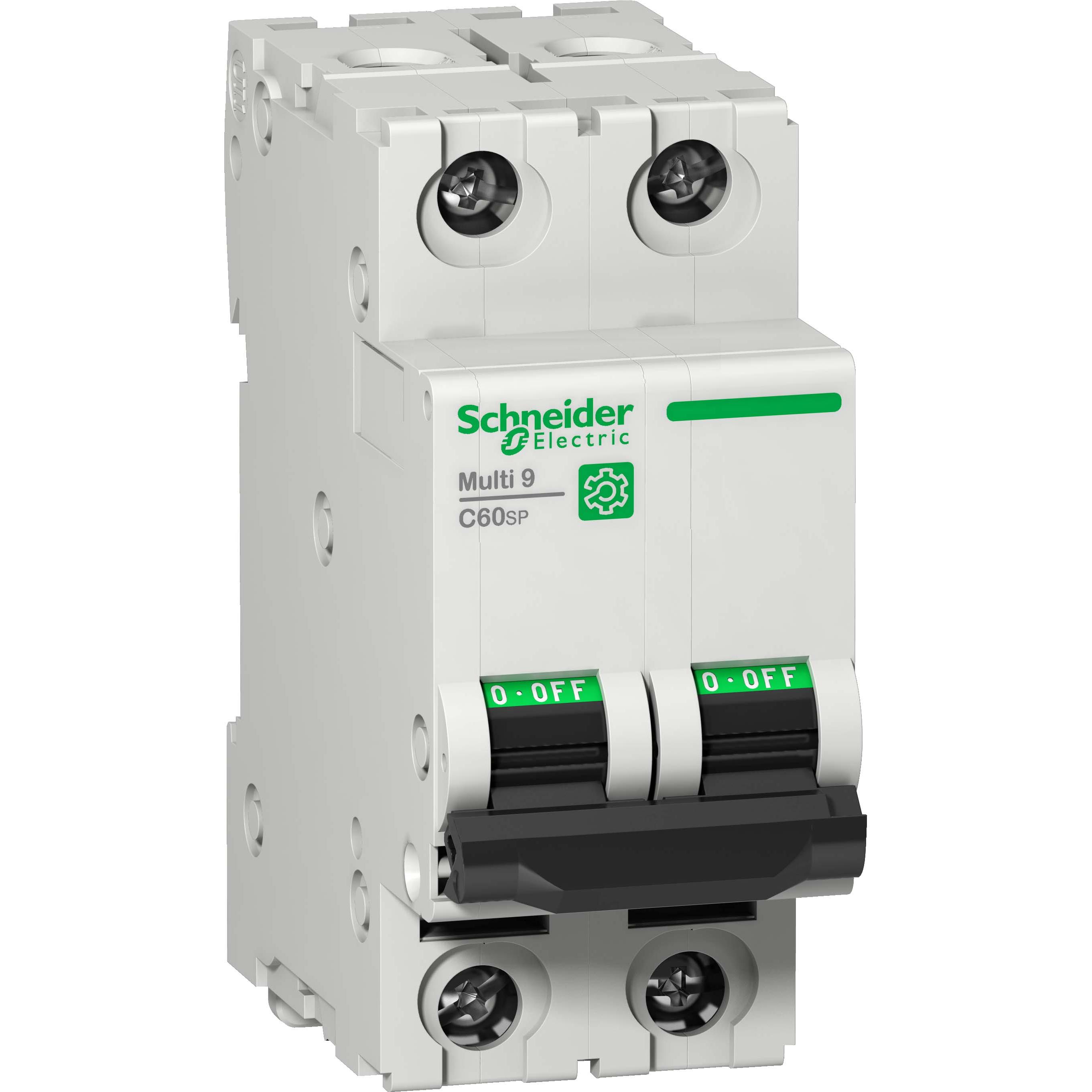 Schneider Electric, Schutzschalter, SE M9F22206 Multi 9 OEM LS-Schalter C60SP 2-polig 6A C-Char. 10kA 480Y/277V UL10