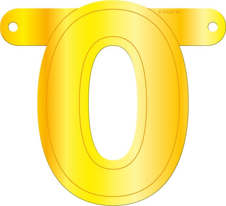 Produktbild Folat Banner gelbe Buchstaben 0 (1 Stück)