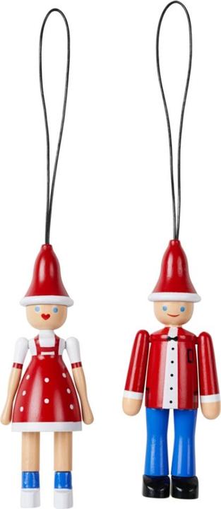 Kay Bojesen Weihnachtsschmuck, Weihnachtsjunge Ole und Weihnachtsmädchen Lise (2 x)