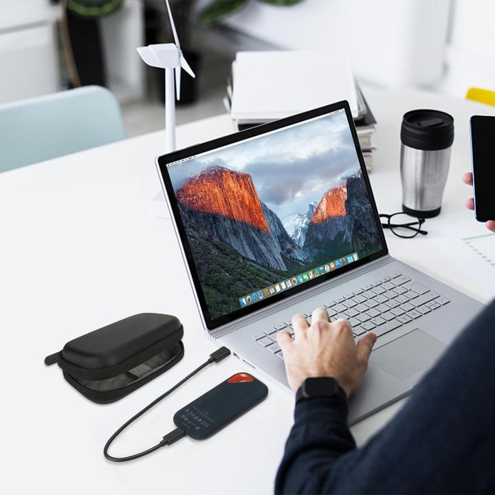 Immagine prodotto Only-Bags.Store Custodia per SSD portatile, custodia rigida portatile per unità e scheda micro SD