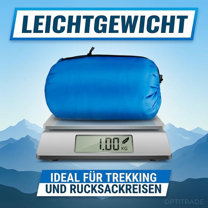 Actual product image Camp Active Sleeping bag envelope blue (190 cm)