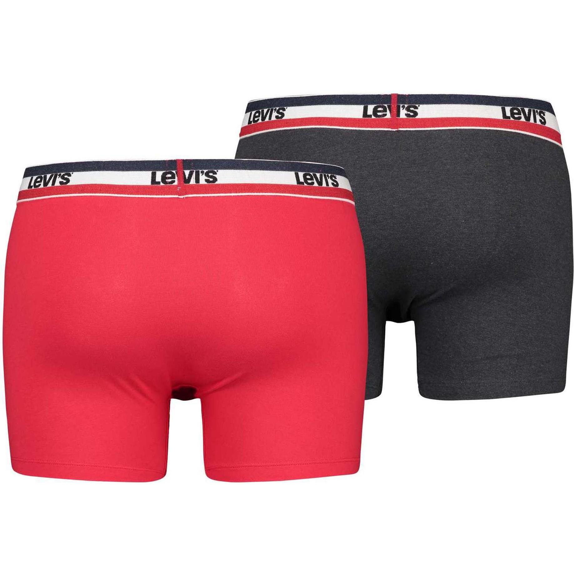 Thumbnail - Levis, Herren, Unterhosen, Sportswear Logo, Mehrfarbig, (XXL, 2er Pack)